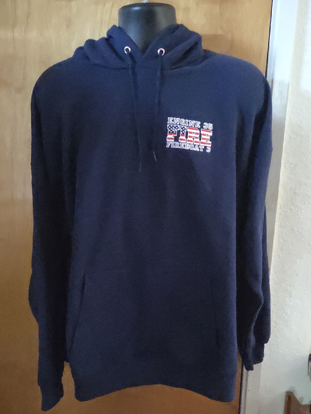 San Francisco Fire Department Engine 35 Fireboat Hoodie Size XXL